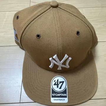 47 CAPTAIN 브라운 캡 칼하트 로고