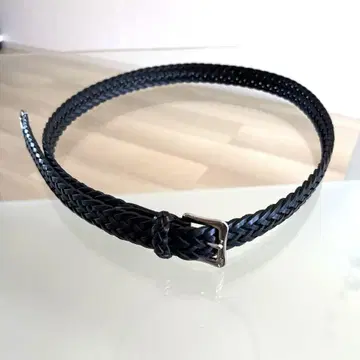 J&M DAVIDSON 메쉬 벨트 블랙 소가죽 스페인산 25mm