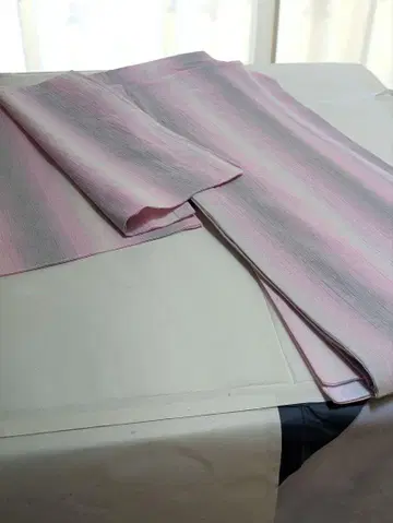 여름 오미 주름 순수 린넨 염색 재단 완성