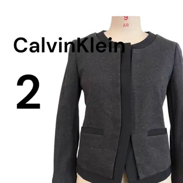CalvinKlein 노카라 자켓 그레이지 2 긴팔 스트레치