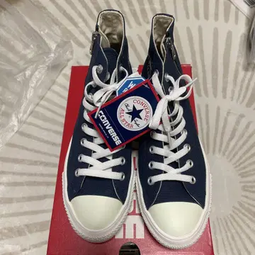 새상품 CONVERSE 네이비 여성용 하이컷 25cm