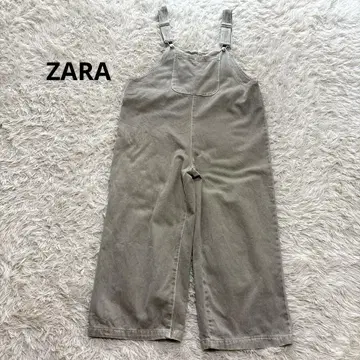 ZARA 자라 오버롤 데님 와이드 카키