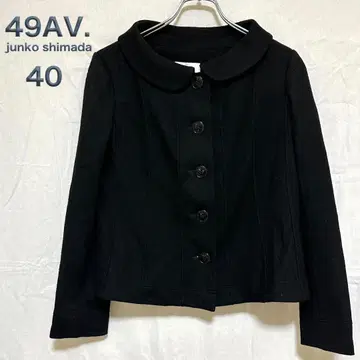 49AV.junko shimada [40] 모 100% 자켓 블랙 M