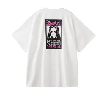 새상품 X-girl BOX LOGO FACE S/S BIG 엑스걸