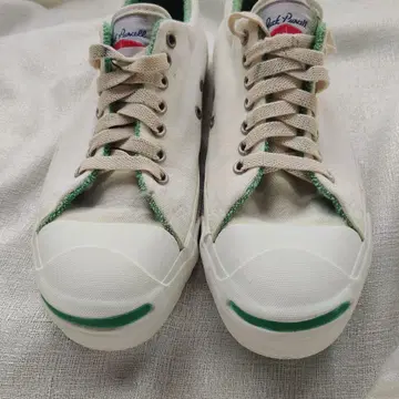 90s USA제 컨버스 잭 파셀 안감 파일 화이트 그린 US8
