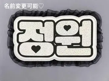네임 보드 정원 엔나프 ENHYPEN 엔하이픈 실버 홀로