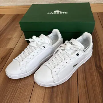 미사용 새상품 LACOSTE 라코스테 화이트 스니커즈 택 포함