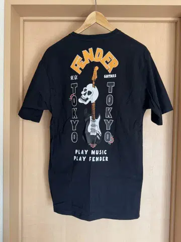 FENDER FLAGSHIP TOKYO 펜더 티셔츠 스컬 블랙 M