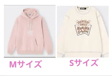 나니와단시 GU 미치에다 슌스케 후드티 헤비 웨이트 맨투맨 후드티 화이트