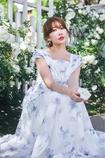 헤르립토 앙부아즈 모음 플레어 드레스 M