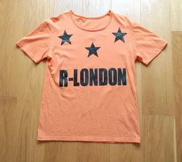 R-LONDON 오렌지 티셔츠 반팔