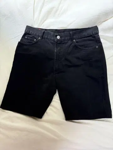 MASH jeanswear 블랙 숏 팬츠