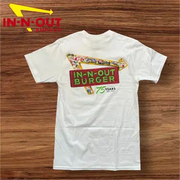 In-N-Out Burger 75주년 기념 티셔츠 S 사이즈 거의 새상품