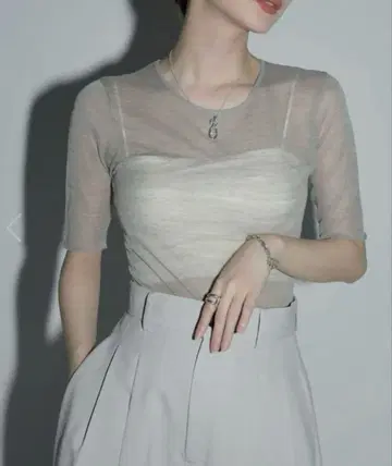 Louren high gauge sheer knit 시어 니트