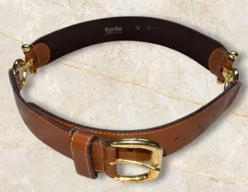 FURLA 훌라 천연 가죽 벨트 브라운