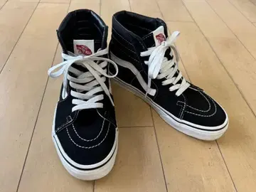 반스 VANS SK8 HI 스케이트 하이 블랙 24.0cm US6