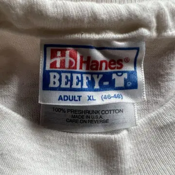 XL 사이즈 HANES BEEFY 무지 티셔츠 USA제 데드스탁