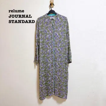 새상품급 JOURNAL STANDARD 플라워 프린트 파이핑 원피스