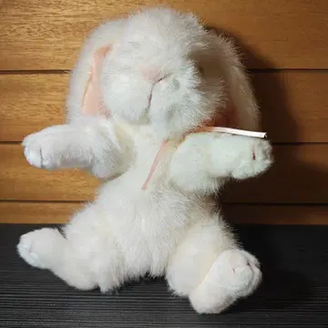 요시토쿠 로프이어 토끼 처진 귀 리본 레트로 토끼