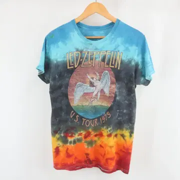 Led Zeppelin 천사 타이다이 그라데이션 투어 밴딩 티셔츠