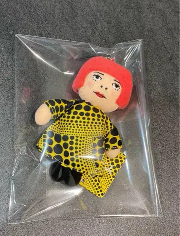 쿠사마 야요이 스트랩 노랑 나무 봉제 인형 YAYOI 한정판 키링
