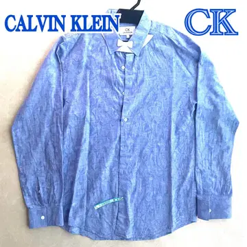 CK 캘빈클라인 CK CALVIN KLEIN 셔츠 긴팔 블루