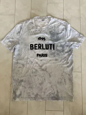 BERLUTI 로고 프린트 티셔츠