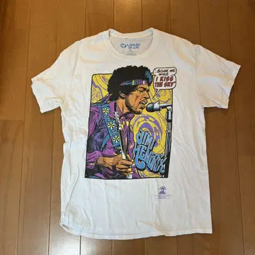 Jimi Hendrix 아트 프린트 티셔츠 M