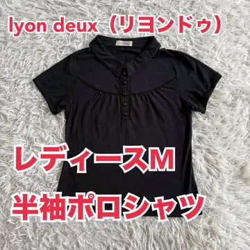 lyon deux (리옹 두) 여성용 M 반팔 폴로 셔츠