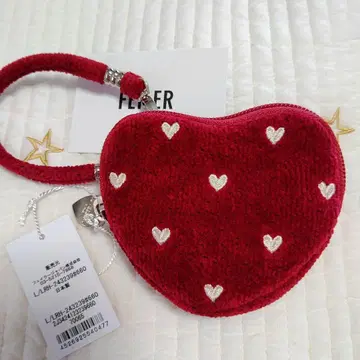 FEILER 페이러 러브러리 하트 하트형 파우치 빨간색