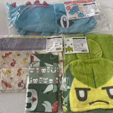 포켓몬 쿠루마유 후드 부착 타월 샤리타츠 와니노코 손수건 묶음 판매