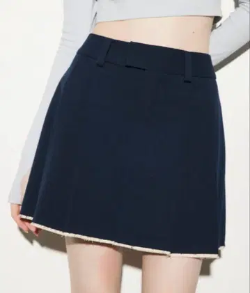 슬라이 미치 콜라보 와이드 플리츠 숏 스커트