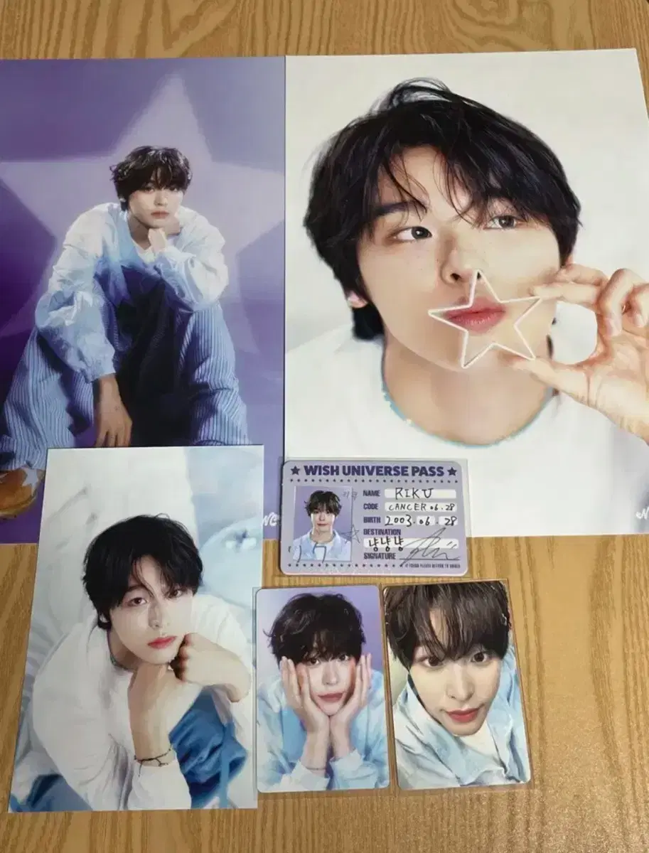 엔시티 위시 리쿠 시그 포카세트