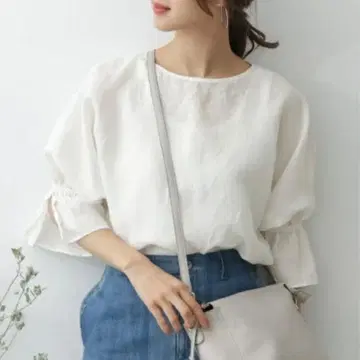 어반 리서치 도어스 린넨 캔디 슬리브 풀오버