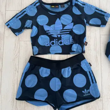 아디다스 도트 무늬 3개 세트 셋업