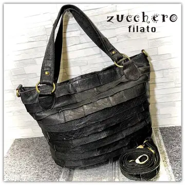 Zucchero Fila 내추럴 가죽 2way 숄더백 천연 가죽