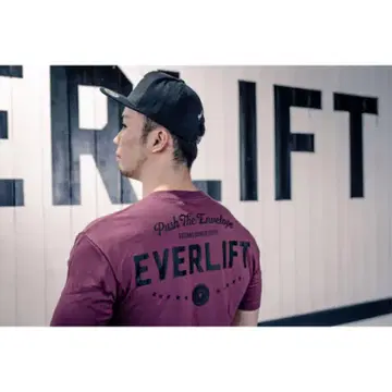 EVERLIFT 버건디 티셔츠 XL