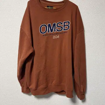 ZIP FIVE 맨투맨 OMSB 자수 로고 브라운 계열 남성용/여성용