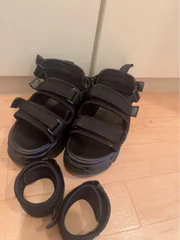 EVRIS 에브리리스 스포츠 샌들 블랙 통굽