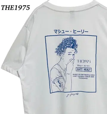 THE1975 매튜 힐리 반팔 티셔츠 밴딩 밴드 티 화이트