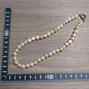 핑크 계열 담수 진주 목걸이 약 40cm
