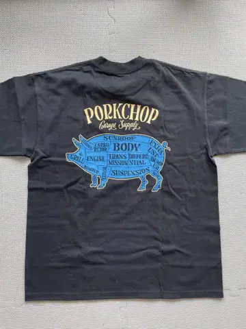 PORKCHOP PORK BACK TEE 매장 한정판 M 사이즈