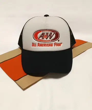 A&W 트래커 캡, 야구 모자, 메쉬 캡 블랙