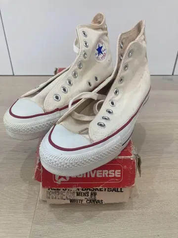 USA 80s 빈티지 컨버스 올스타 데드 박스 포함 패치