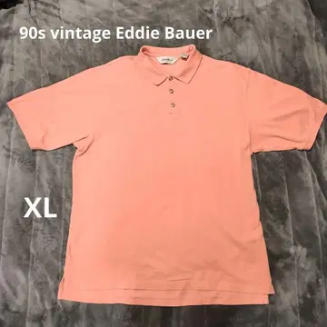 90년대 빈티지 Eddie Bauer 무지 사슴 무늬 반팔