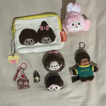 몬치치 캐릭터 굿즈 세트 메지루시 액세서리 가챠가챠
