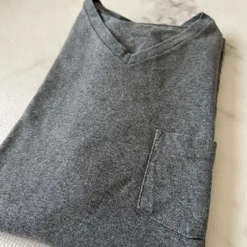 THE NORTH FACE 그레이 V넥 티셔츠 XL