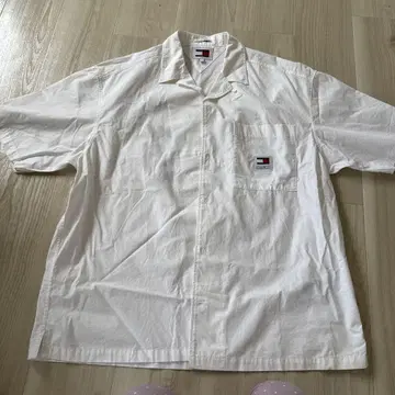 Tommy Hilfiger 반팔 셔츠 S 화이트