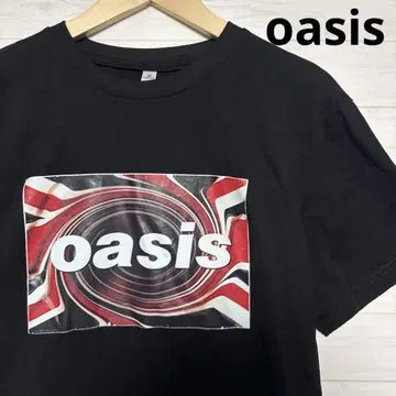 oasis 오아시스 밴딩 티셔츠 블랙 M 사이즈