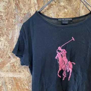 AE8344 RALPH LAUREN 반팔 티셔츠 핑크 블랙